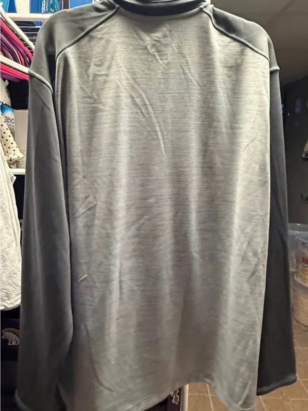 Nike Light Gray Dri-FIT Quarter Zip Pullover